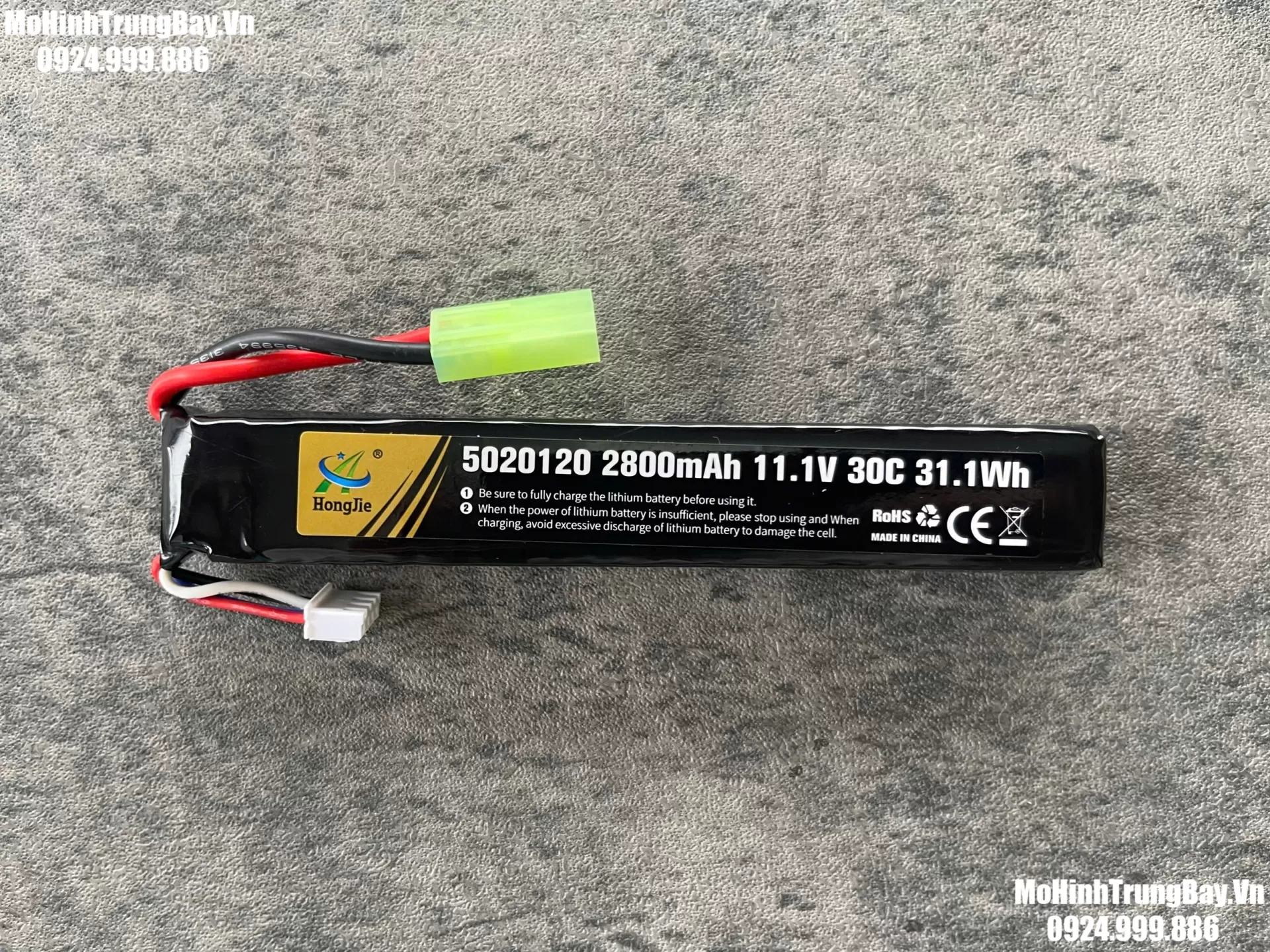 Pin 11v 11,1v 2800 Tatical đủ 3 jack cắm
