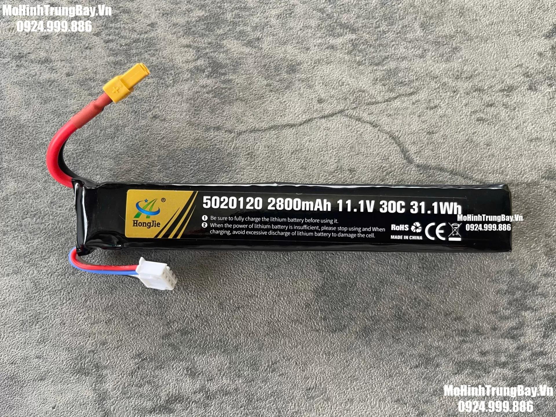 Pin 11v 11,1v 2800 Tatical đủ 3 jack cắm