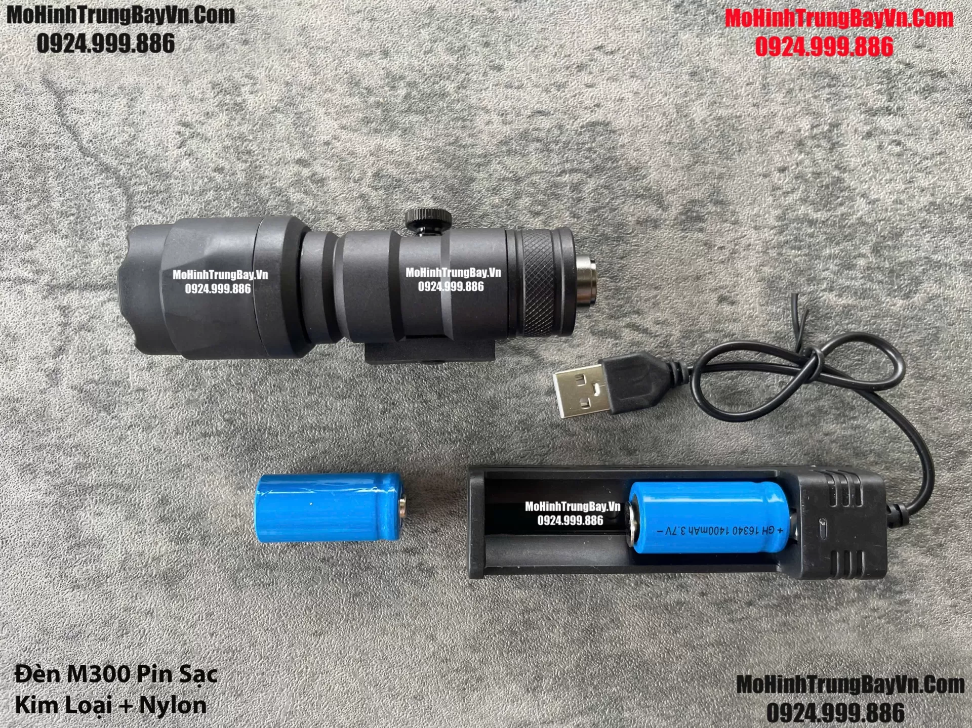 Phụ Kiện Đèn M300 M600 Kim Loại Kèm Pin Sạc