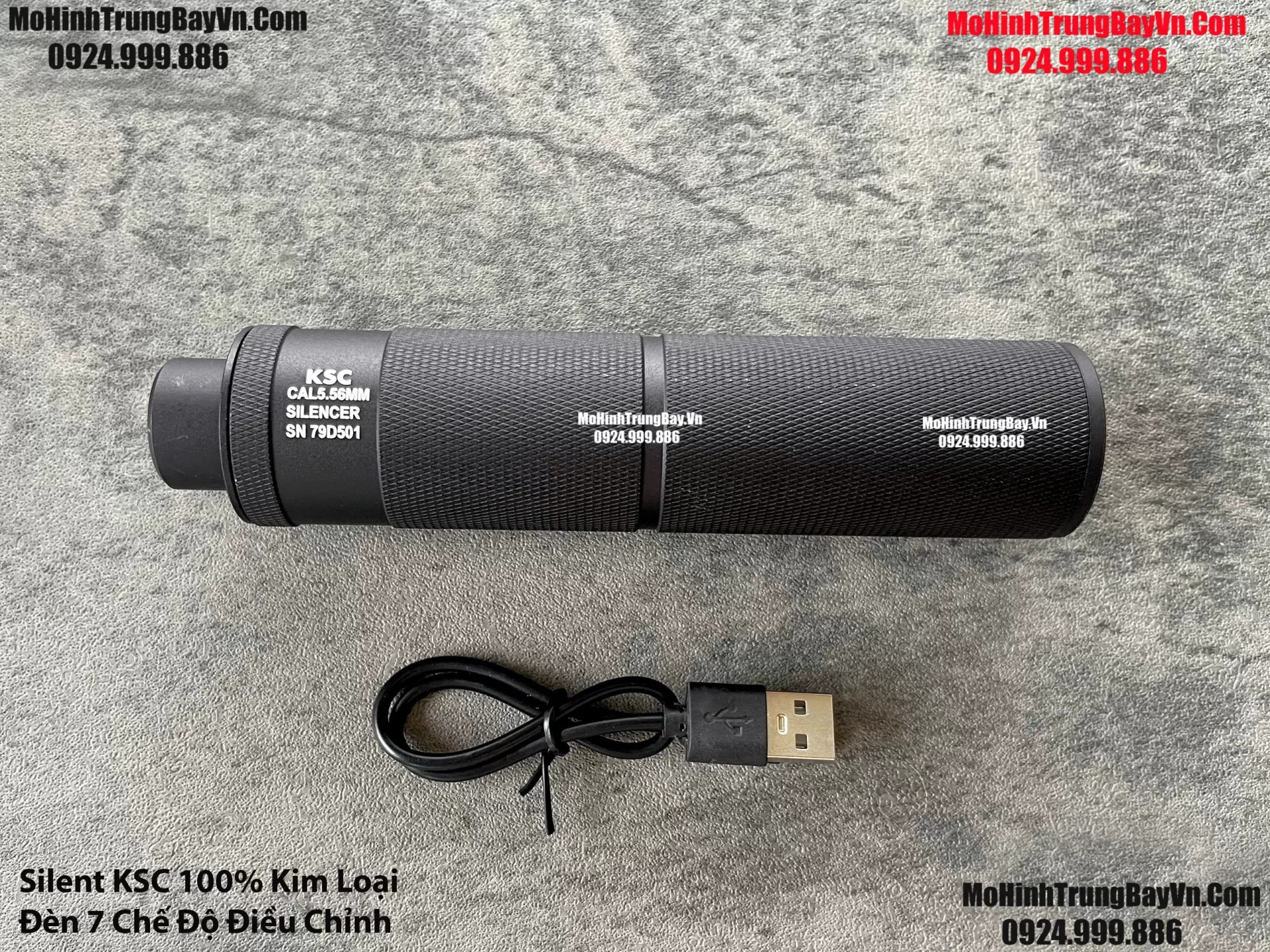 Giảm Thanh Kim Loại Light Tracer KSC 7 Chế Độ Điều Chỉnh