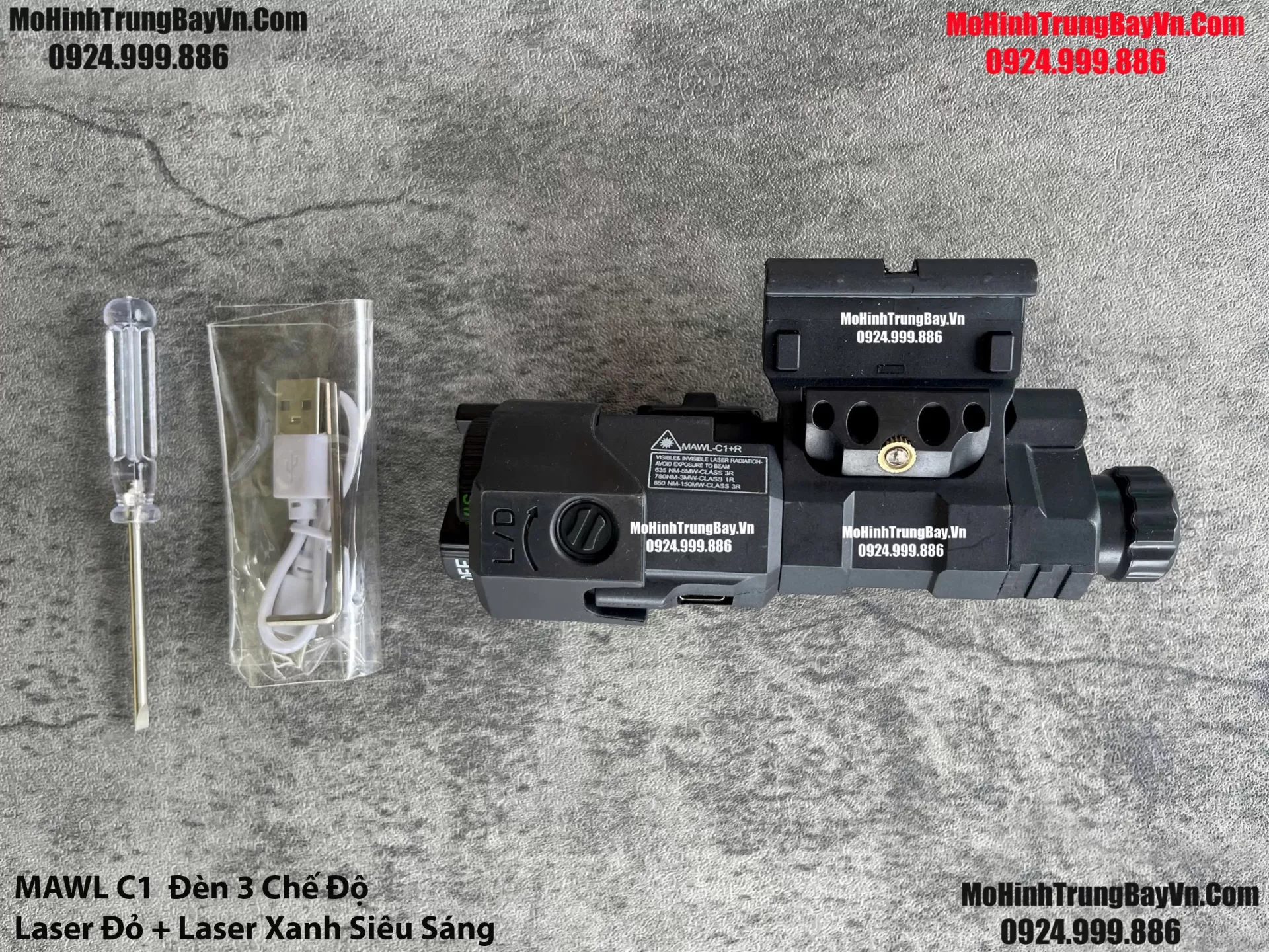 Phụ Kiện Cao Cấp Đèn Tổng Hợp MAWL C1 3 Chức Năng Cực Nặng Tay