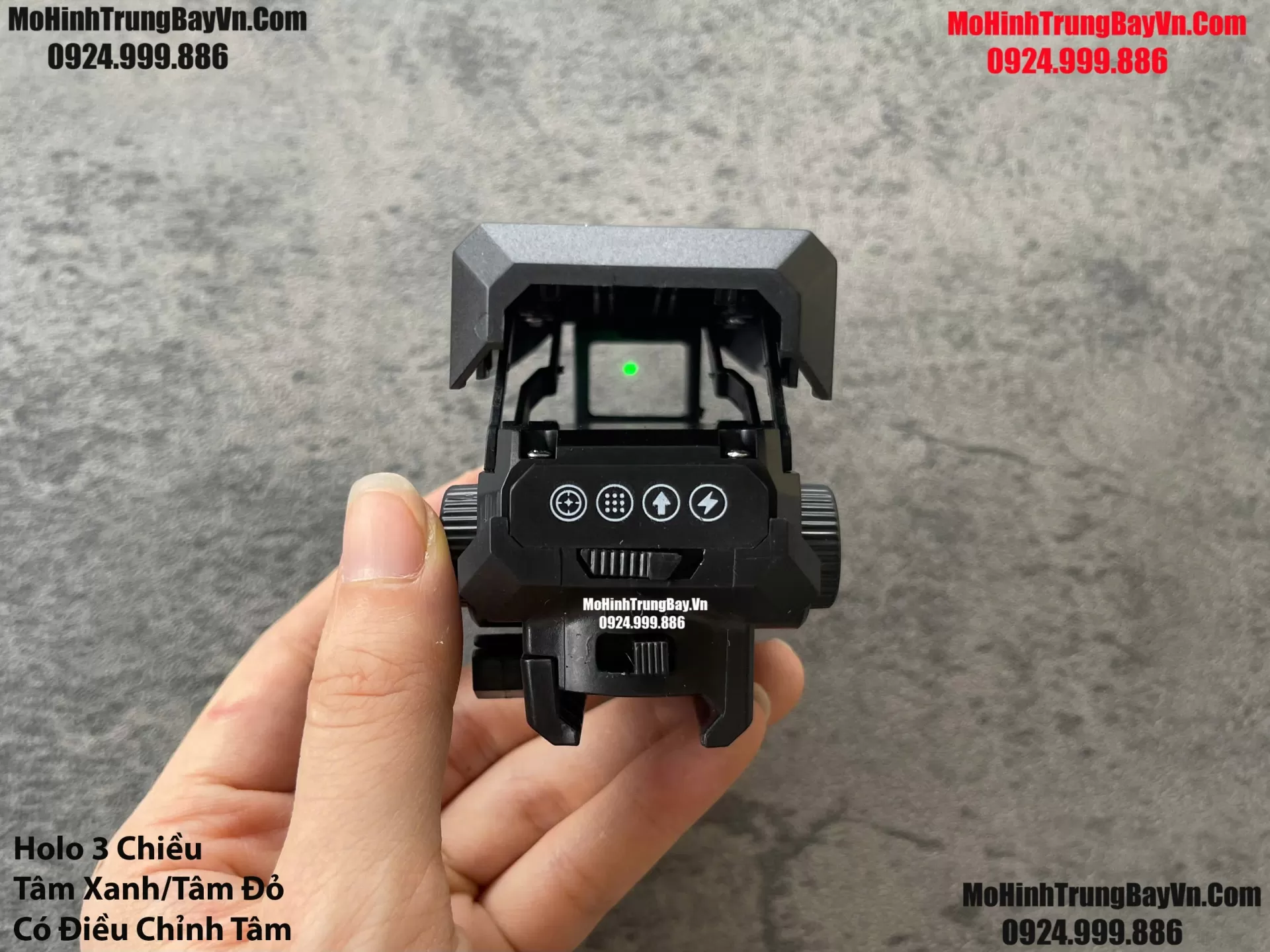 Phụ Kiện Holo Chỉnh Tâm Đỏ Xanh