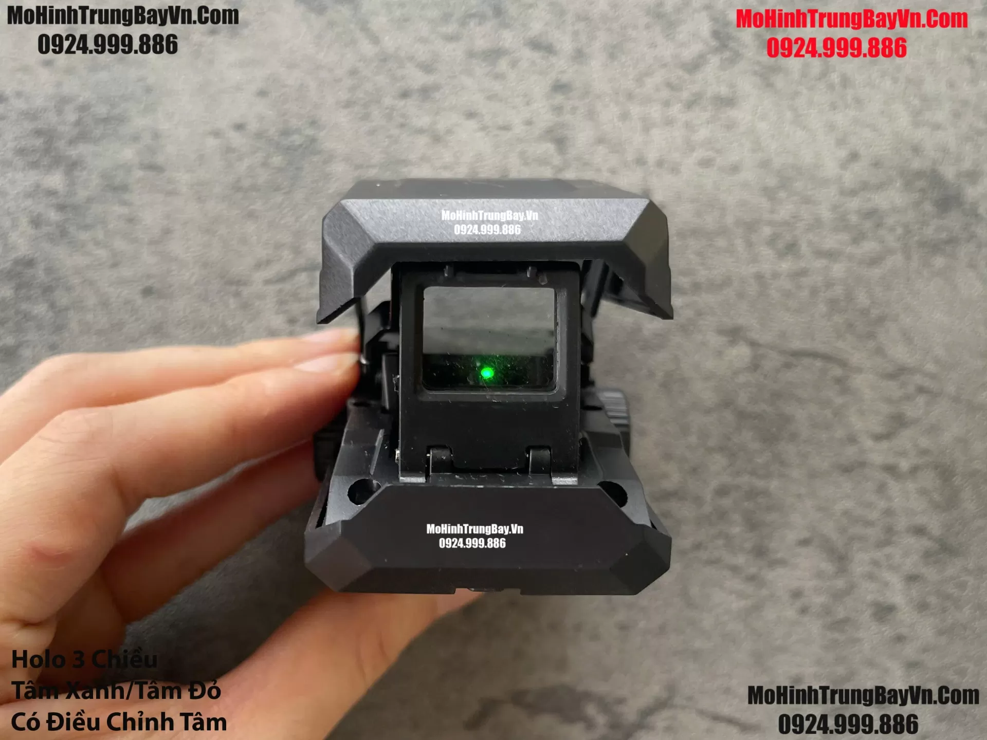 Phụ Kiện Holo Chỉnh Tâm Đỏ Xanh