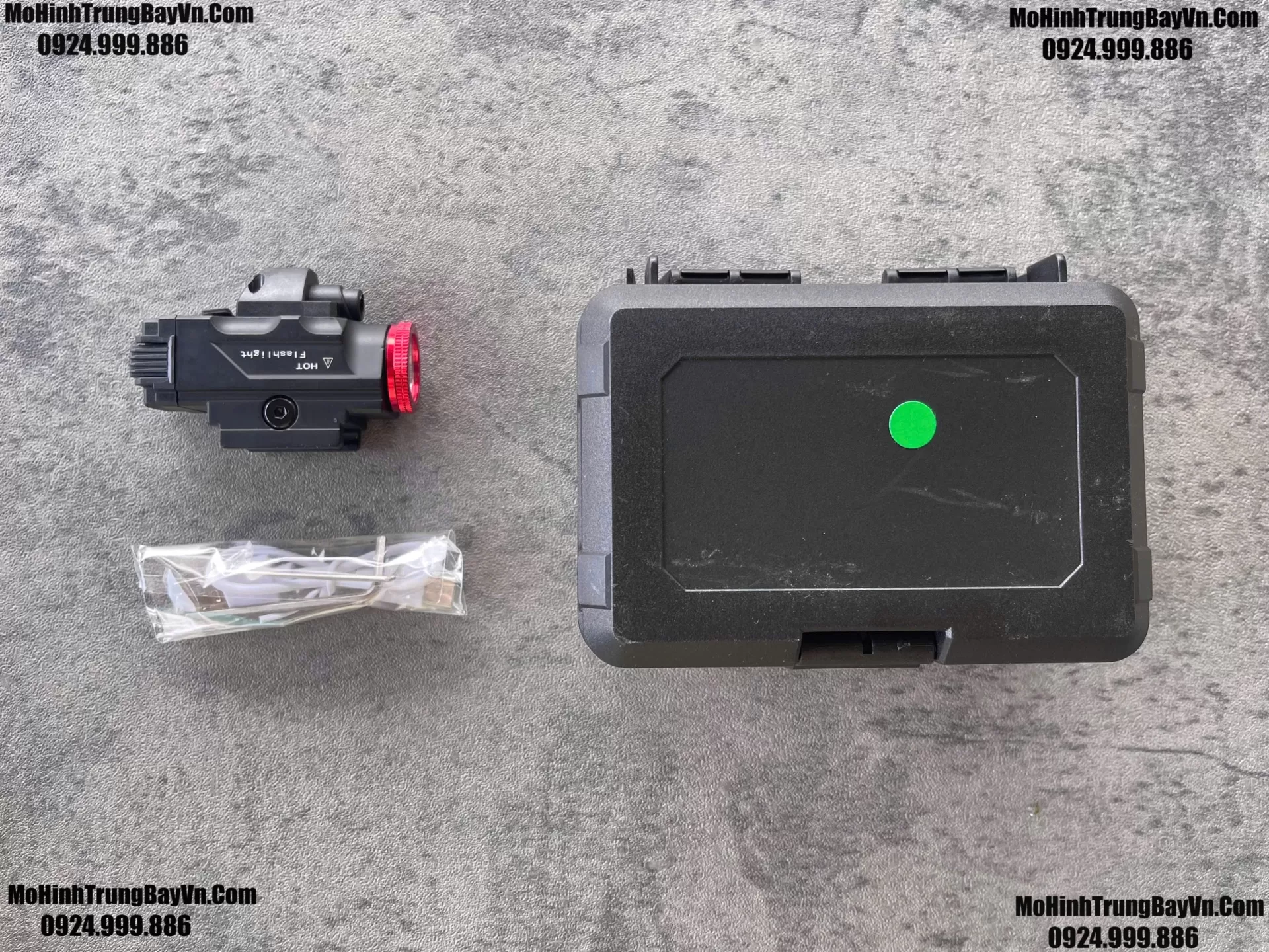 Phụ Kiện Đèn Pin WL14 + Laser Đỏ Full Kim Loại Cao Cấp Kèm Sạc