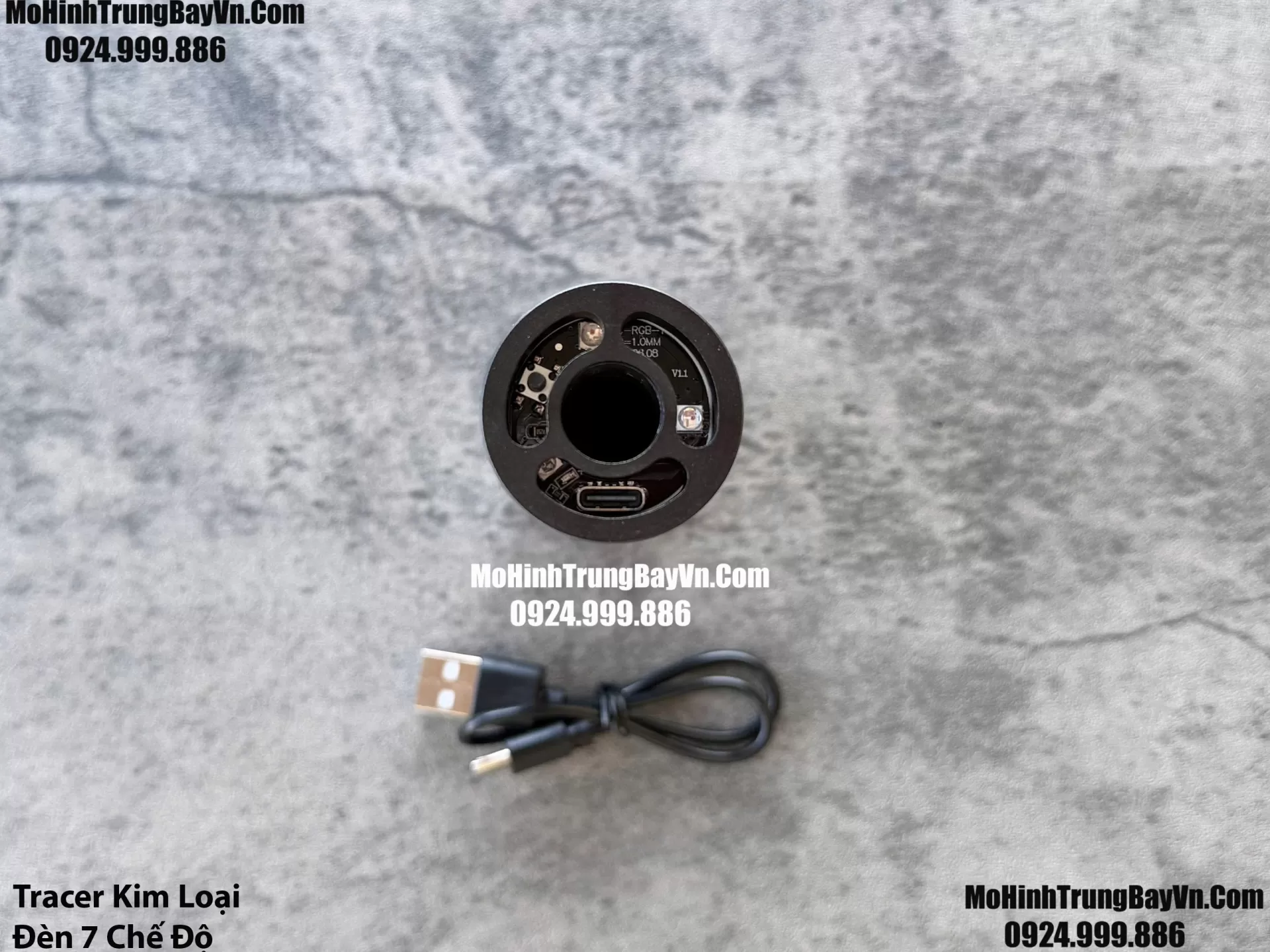 Giảm Thanh Kim Loại Light Tracer 11cm 7 Chế Độ Điều Chỉnh  Ren 14mm