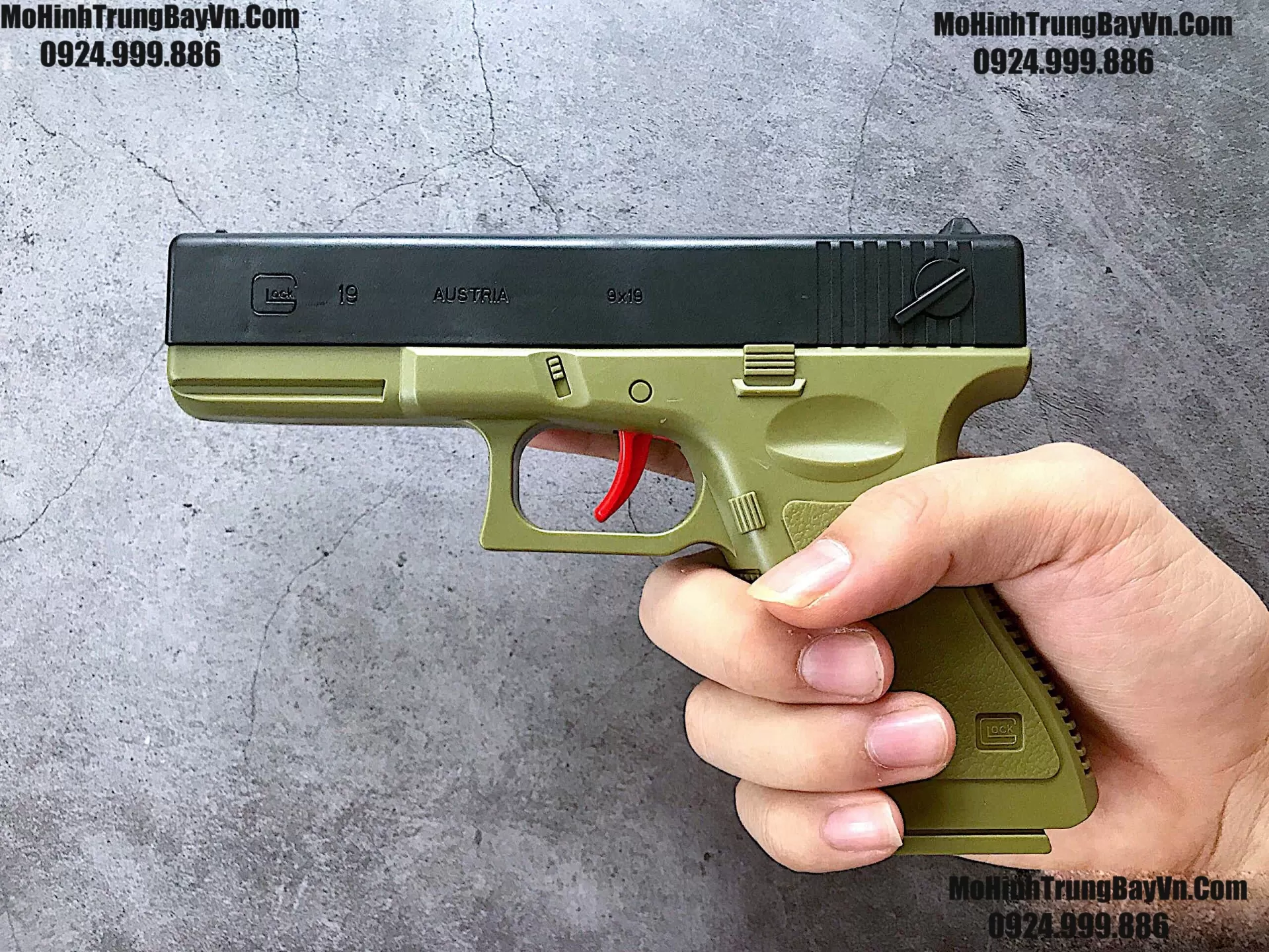 Súng Lục Đạn Thạch Glock Kéo Cơ Giá Rẻ Tặng Kèm 1000v Thạch