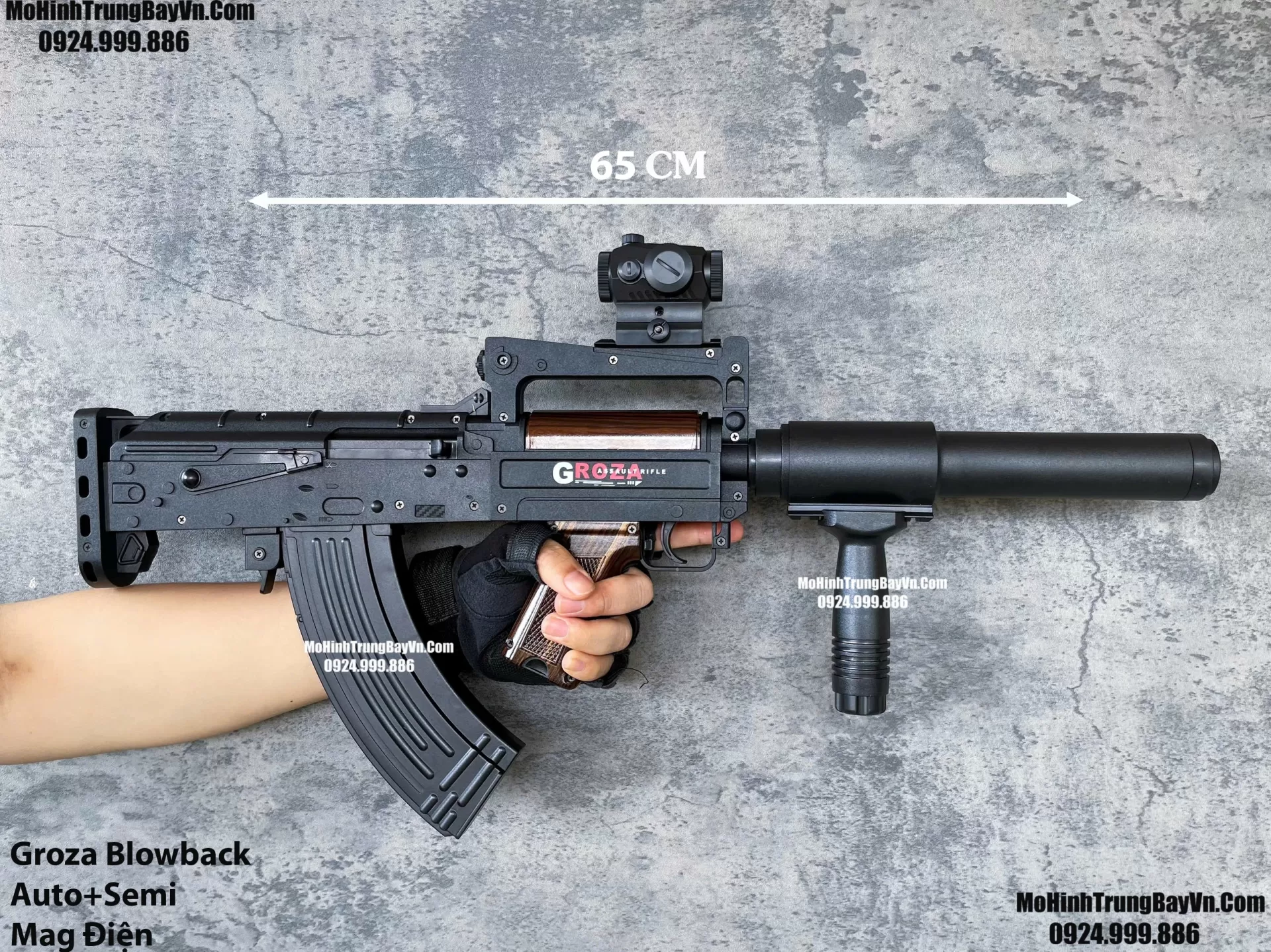 Súng Đạn Thạch SMG Groza Giá Rẻ Blowback 2 Chế Độ Auto Semi Full Phụ Kiện Giá Rẻ  Mohinhtrungbay Mohinhtrungbay.vn (1) (1) (1)