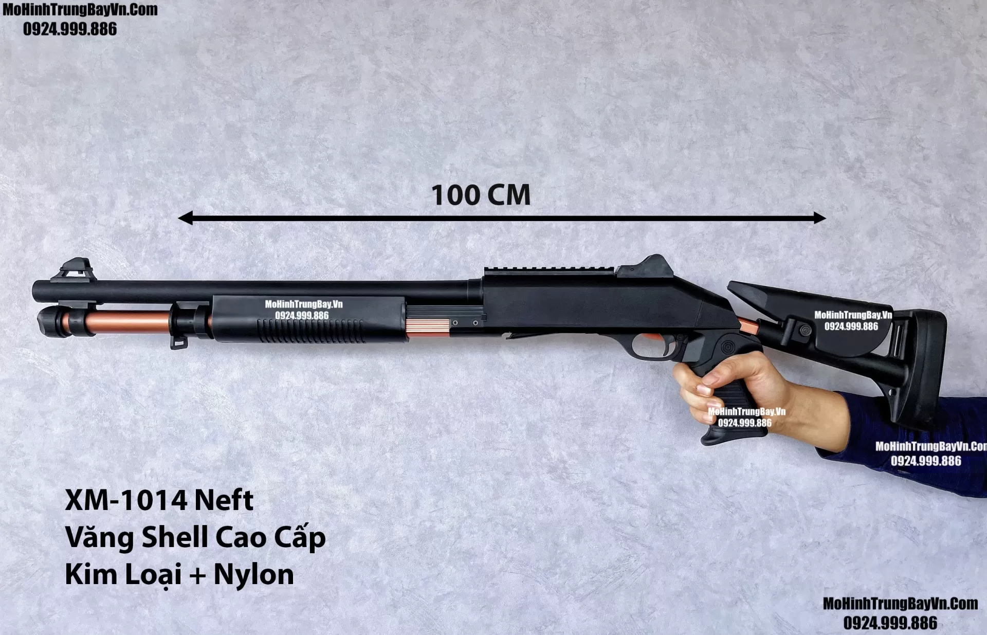 Súng Đạn Xốp ShotGun XM1014 Kim Loại  Văng Shell 100cm Tỉ Lệ 1:1 Tặng Kèm Full Phụ Kiện