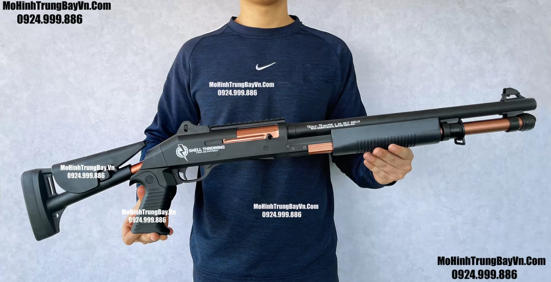 Súng Đạn Xốp ShotGun XM1014 Kim Loại  Văng Shell 100cm Tỉ Lệ 1:1 Tặng Kèm Full Phụ Kiện